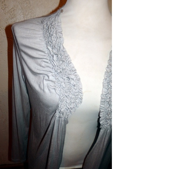 Olivia Moon New Gray Cardigan Sweater - Picture 6 of 6